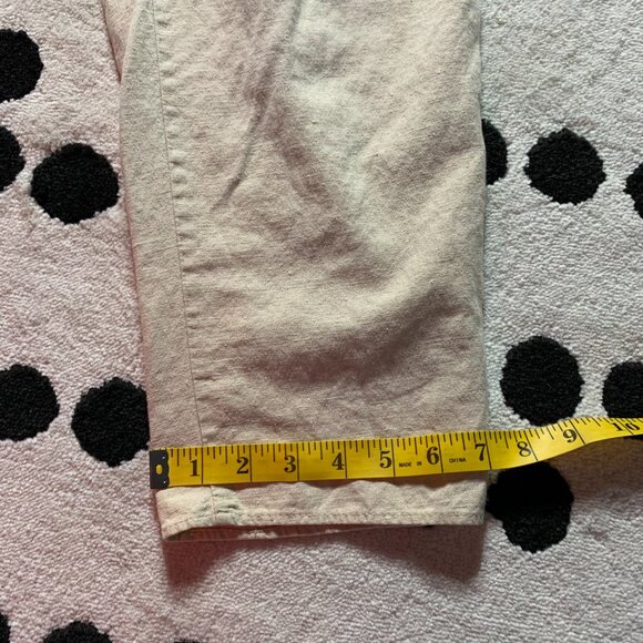 Vintage 90s Linen Blend Pleated High Rise Tapered Casual Trousers Dress Pants - Picture 13 of 14